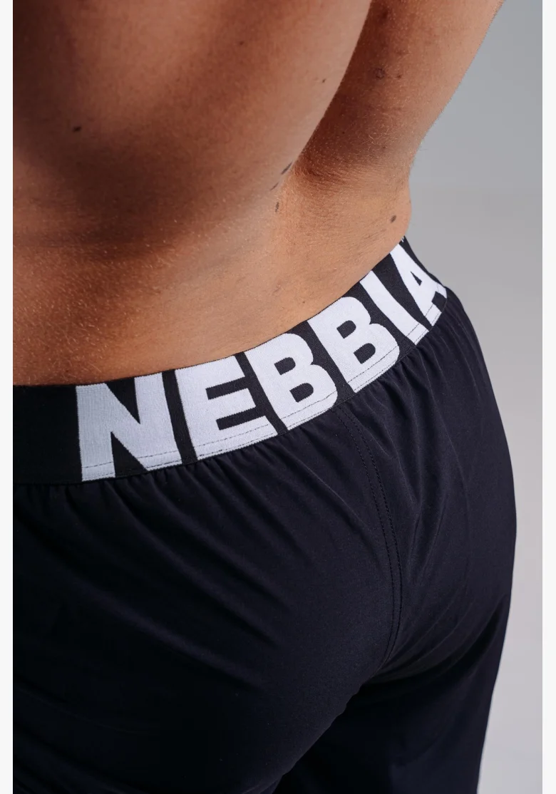 NEBBIA Double-layer tréninkové šortky PRIMAL černé