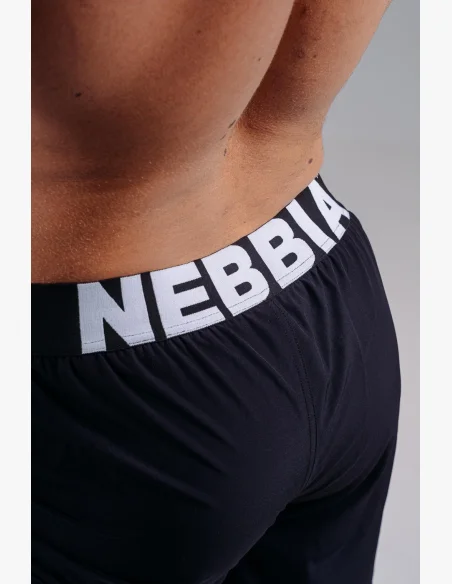 NEBBIA Double-layer tréninkové šortky PRIMAL černé