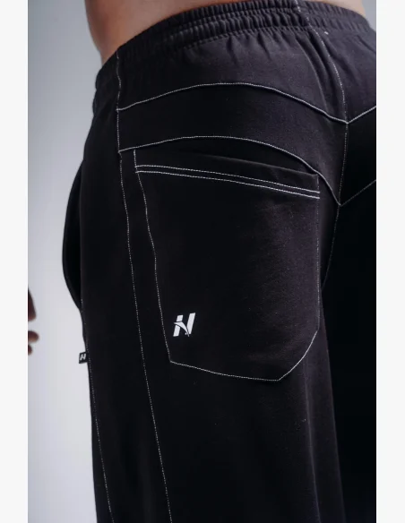 NEBBIA Baggy tepláky PRIMAL černé