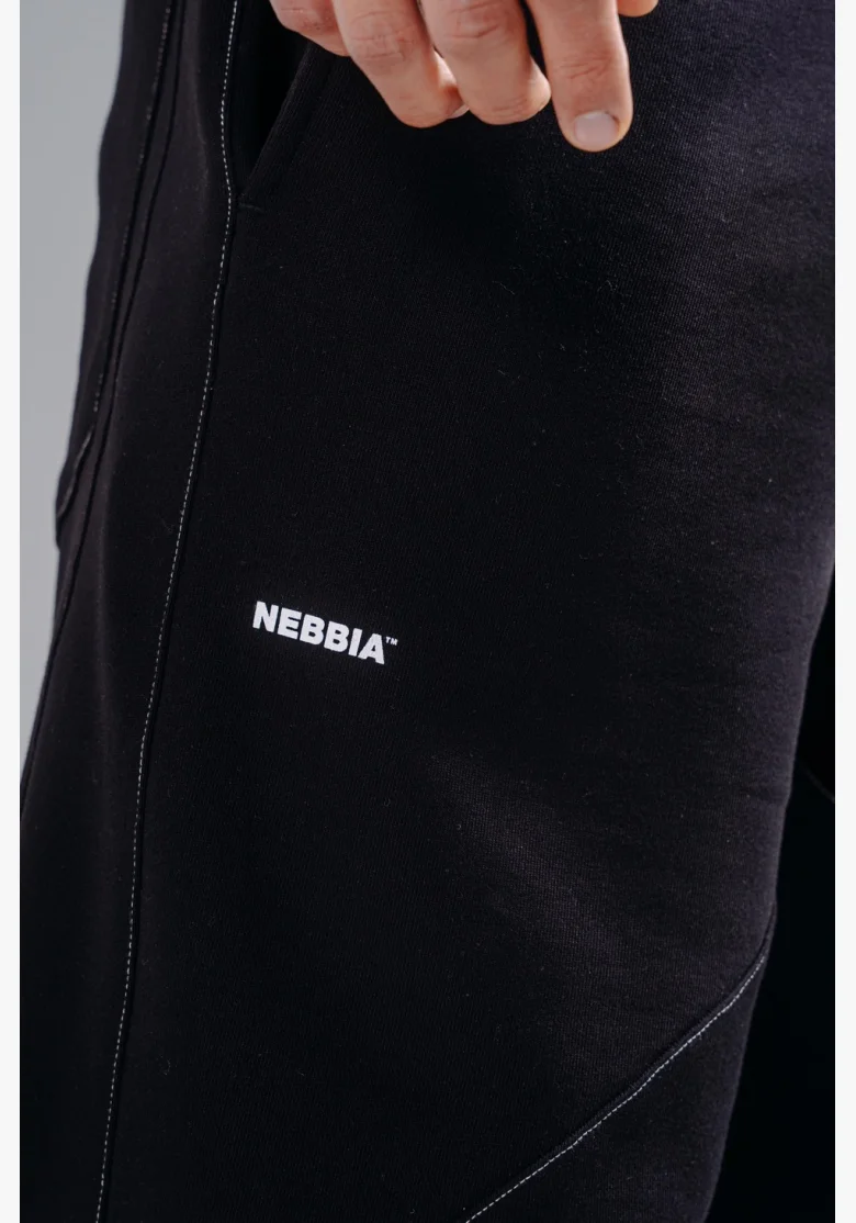 NEBBIA Baggy tepláky PRIMAL černé