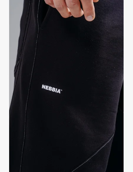 NEBBIA Baggy tepláky PRIMAL černé