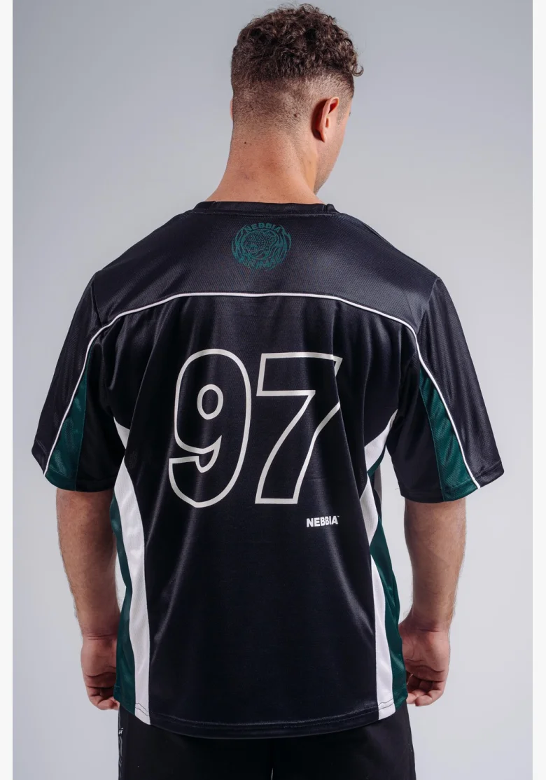 NEBBIA Oversized Jersey tričko '97 PRIMAL černé