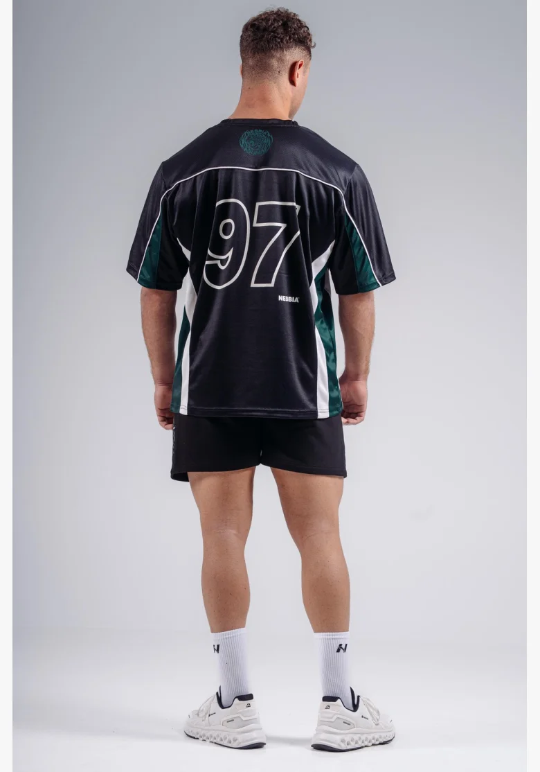 NEBBIA Oversized Jersey tričko '97 PRIMAL černé