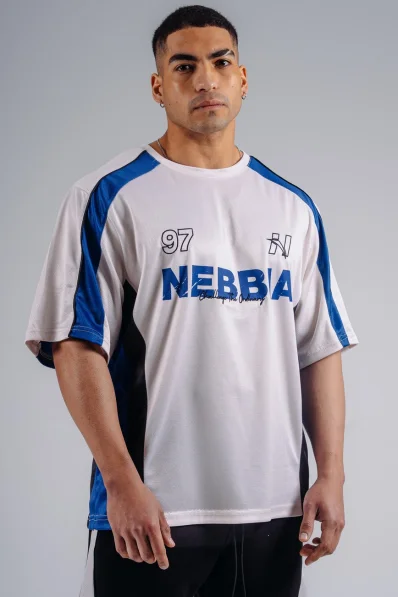 NEBBIA Oversized Jersey tričko '97 PRIMAL bílé