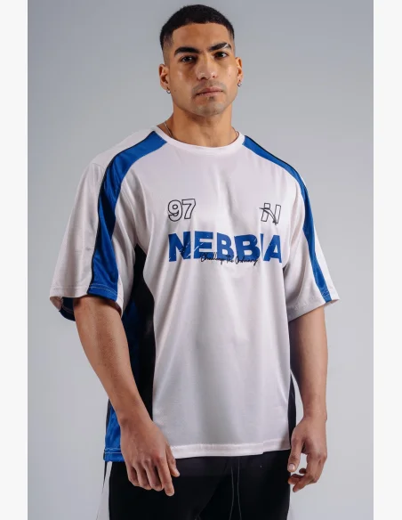 NEBBIA Oversized Jersey tričko '97 PRIMAL bílé