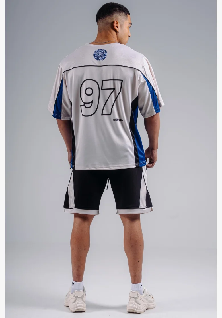 NEBBIA Oversized Jersey tričko '97 PRIMAL bílé