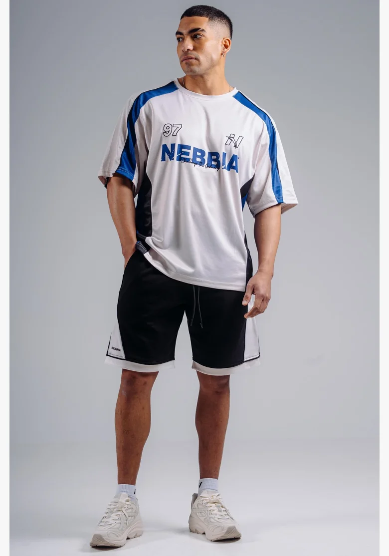 NEBBIA Oversized Jersey tričko '97 PRIMAL bílé