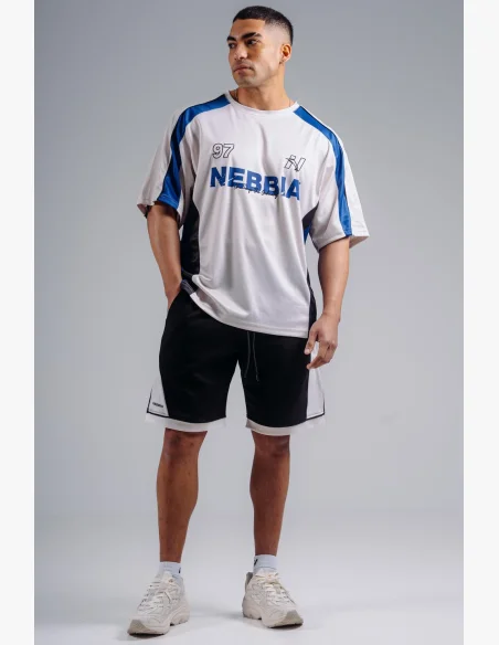NEBBIA Oversized Jersey tričko '97 PRIMAL bílé