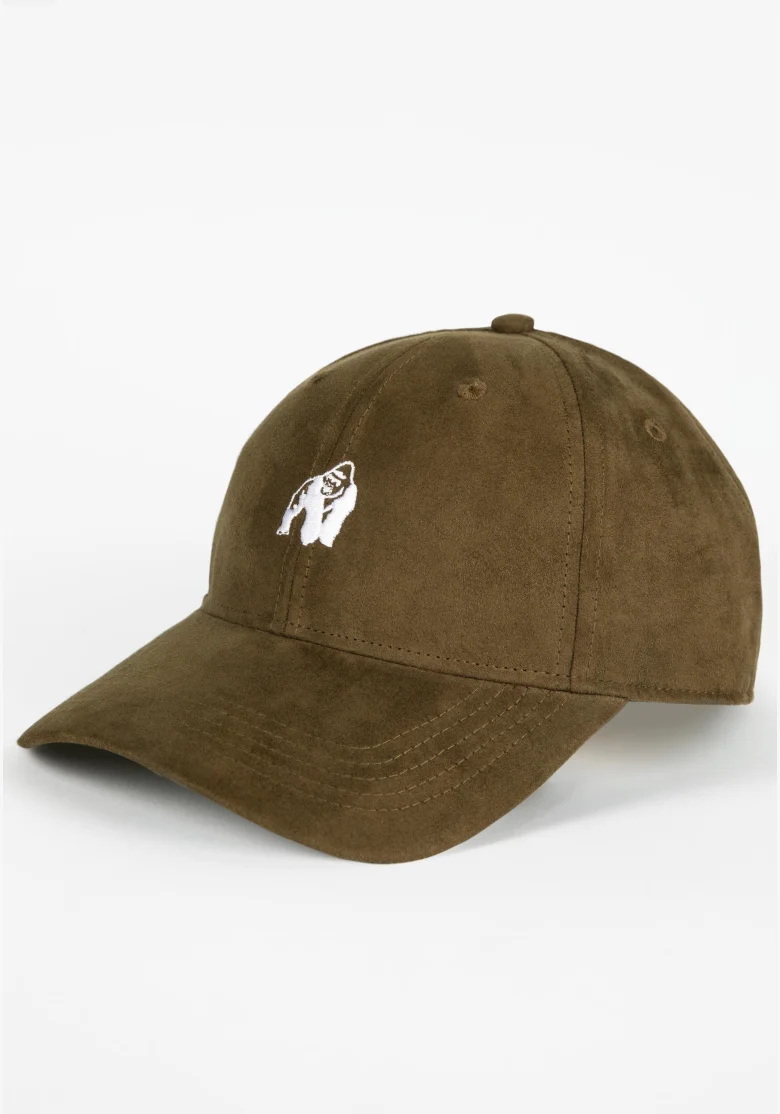 Gorilla Wear kšiltovka Cody Suede army zelená