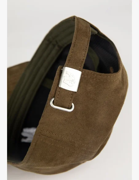 Gorilla Wear kšiltovka Cody Suede army zelená