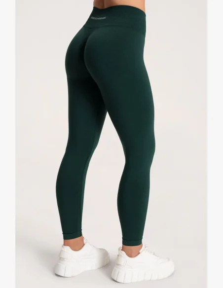 Gym Glamour Legíny Second Skin push up Dark Green