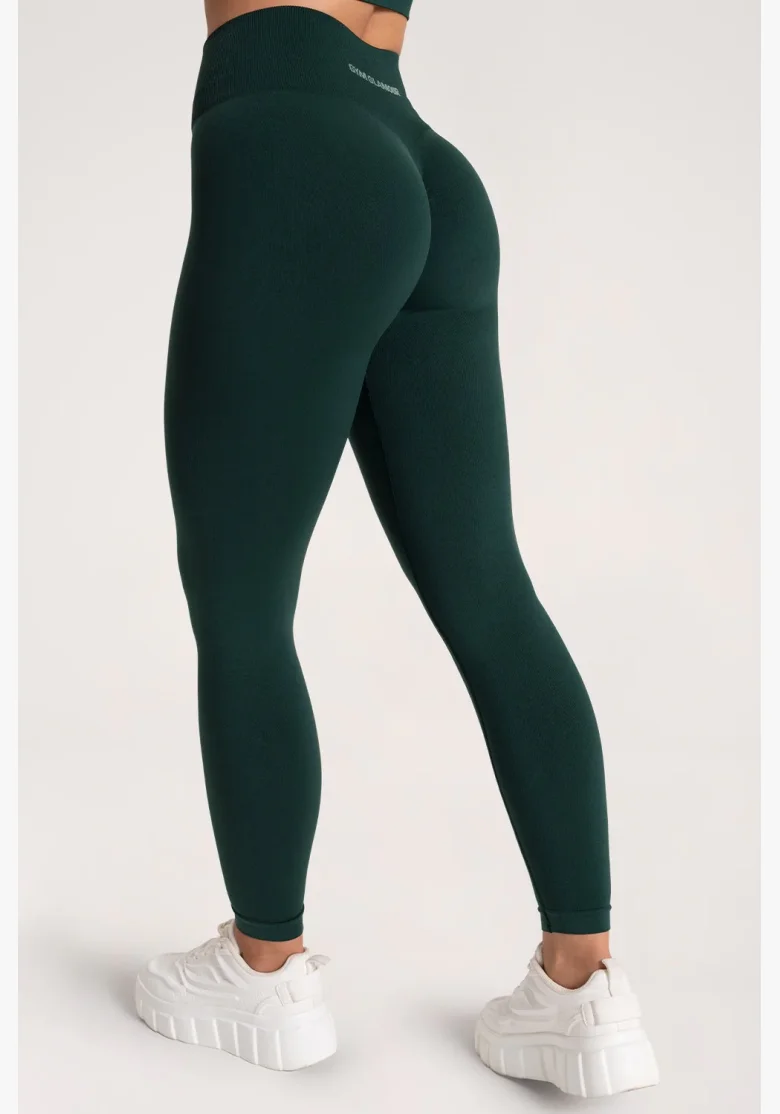 Gym Glamour Legíny Second Skin push up Dark Green