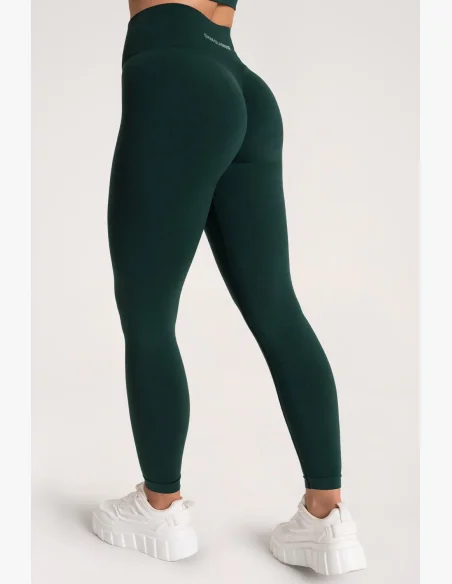 Gym Glamour Legíny Second Skin push up Dark Green