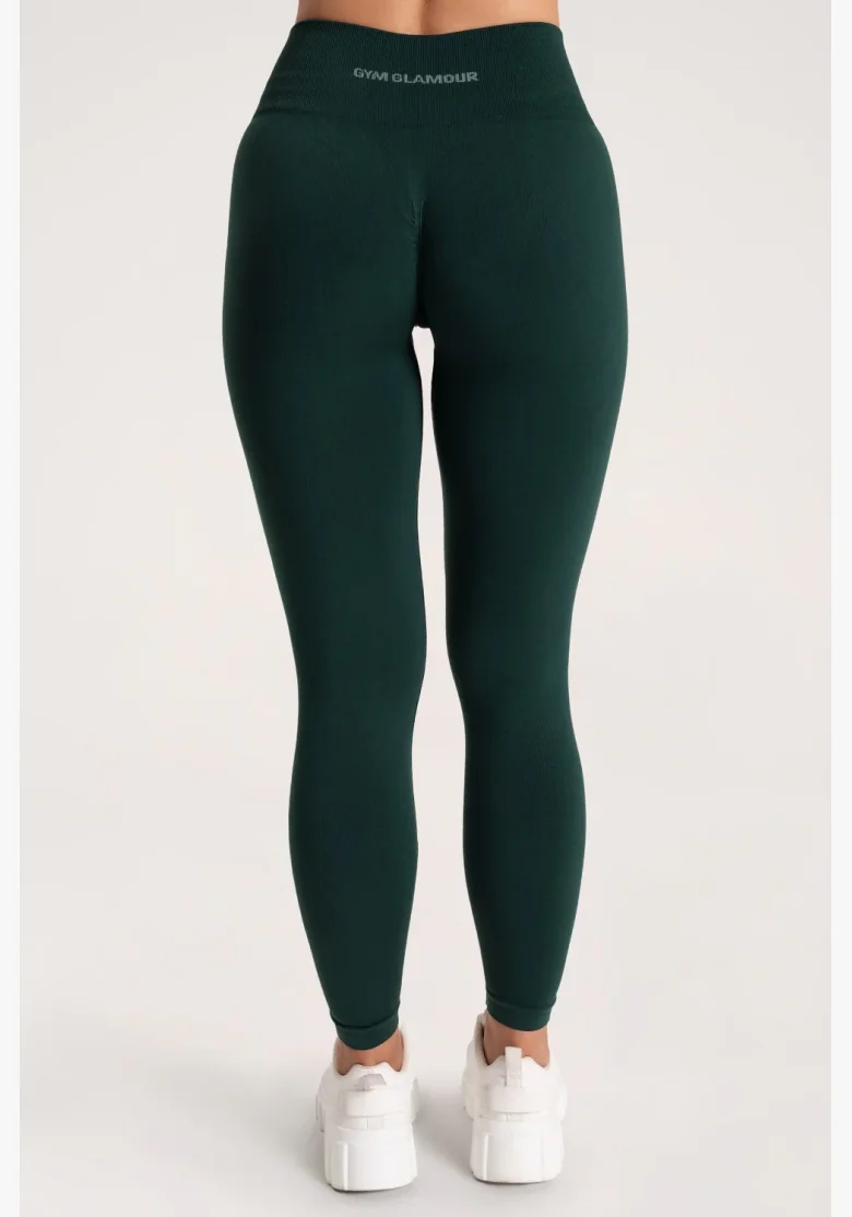 Gym Glamour Legíny Second Skin push up Dark Green