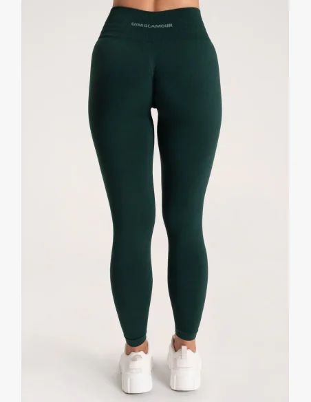 Gym Glamour Legíny Second Skin push up Dark Green