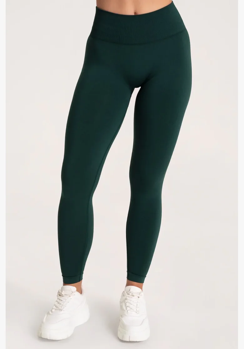 Gym Glamour Legíny Second Skin push up Dark Green