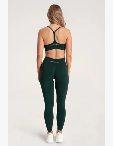 Gym Glamour Legíny Second Skin push up Dark Green