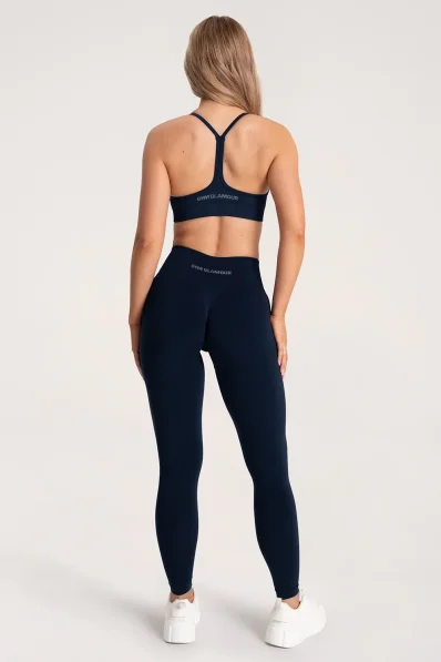 Gym Glamour Legíny Second Skin push up Dark Blue