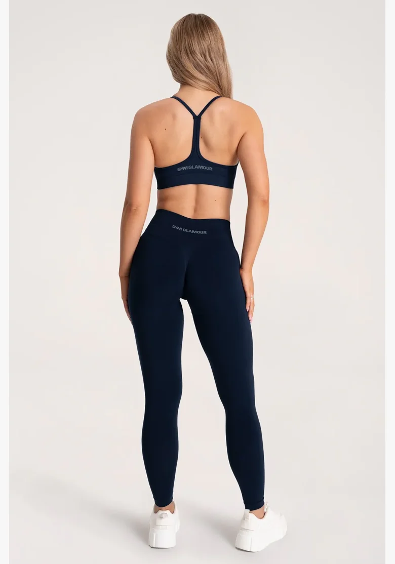 Gym Glamour Legíny Second Skin push up Dark Blue