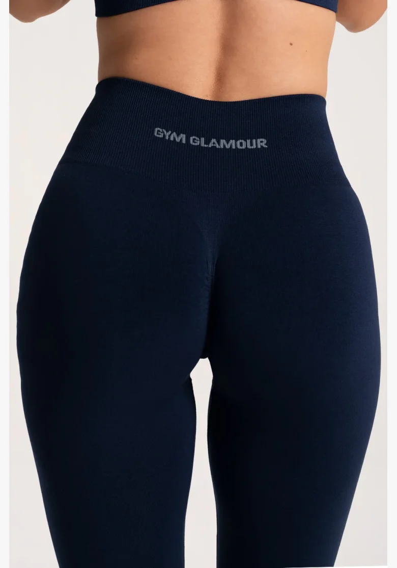 Gym Glamour Legíny Second Skin push up Dark Blue