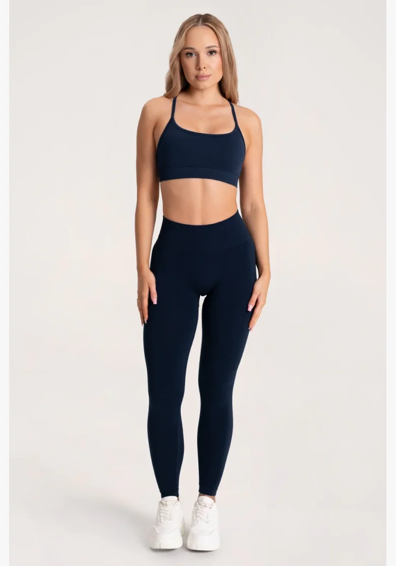 Gym Glamour Legíny Second Skin push up Dark Blue