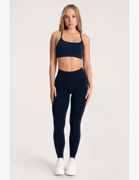 Gym Glamour Legíny Second Skin push up Dark Blue