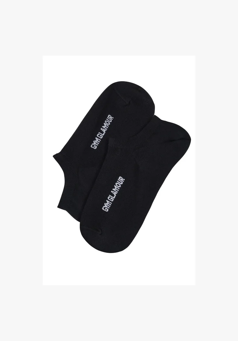 Gym Glamour Černé kotníkové ponožky, balení 3 kusů