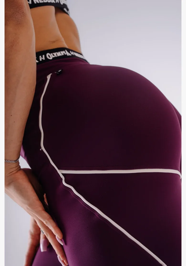 NEBBIA x Olympia High-Waist legíny bordové