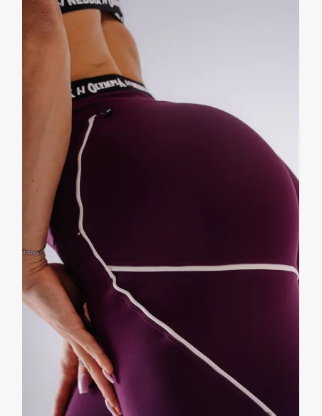 NEBBIA x Olympia High-Waist legíny bordové