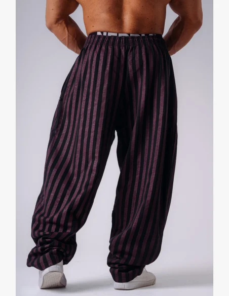 NEBBIA x Olympia Pinstripe tepláky potent purple