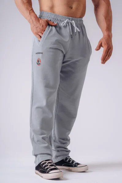 NEBBIA x Olympia tepláky glacier gray