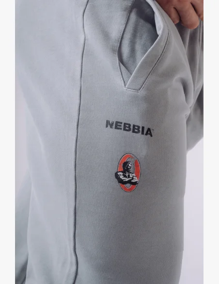 NEBBIA x Olympia tepláky glacier gray