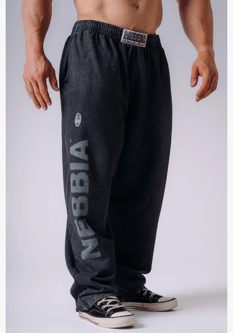 NEBBIA x Olympia Pump Cover tepláky dark grey