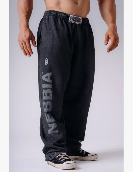 NEBBIA x Olympia Pump Cover tepláky dark grey