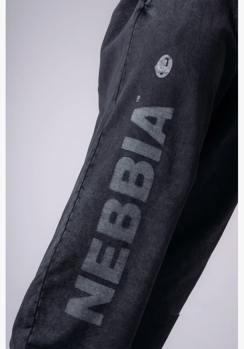 NEBBIA x Olympia Pump Cover tepláky dark grey