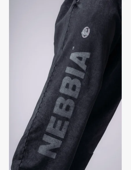 NEBBIA x Olympia Pump Cover tepláky dark grey