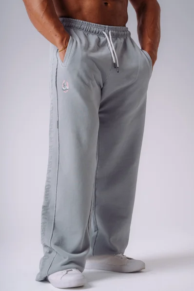 NEBBIA x Olympia volné tepláky glacier grey