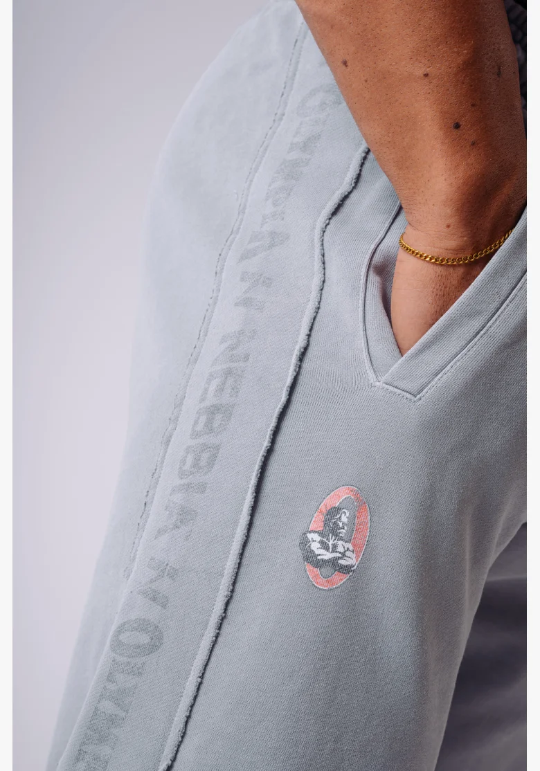 NEBBIA x Olympia volné tepláky glacier grey