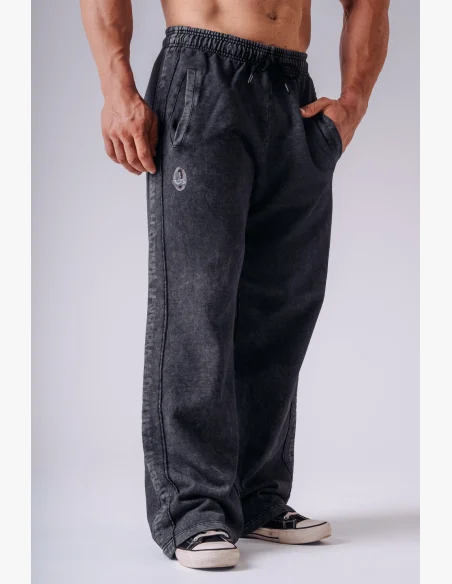 NEBBIA x Olympia volné tepláky dark grey