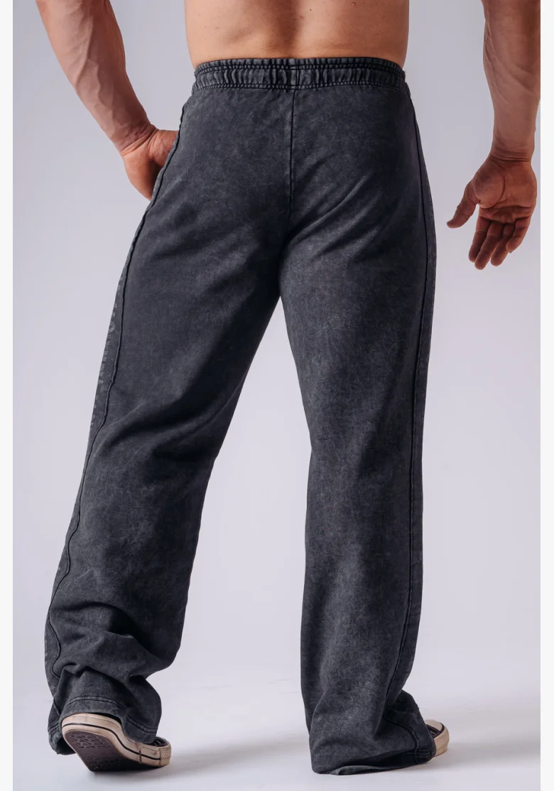 NEBBIA x Olympia volné tepláky dark grey