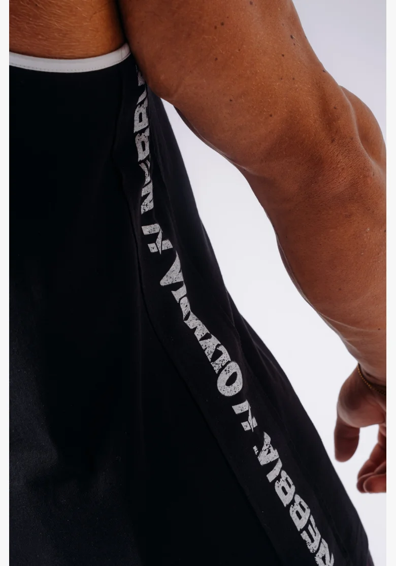 NEBBIA x Olympia Muscle Back Stringer tílko black