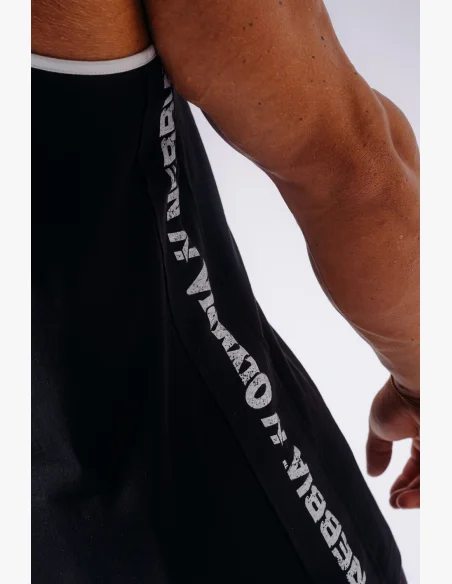 NEBBIA x Olympia Muscle Back Stringer tílko black