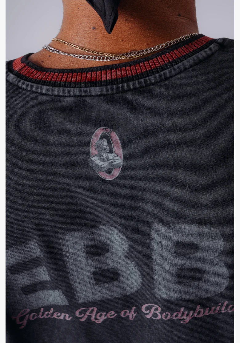 NEBBIA x Olympia Heavyweight Cotton tričko dark grey