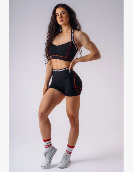 NEBBIA x Olympia Open-Back sportovní podprsenka černá