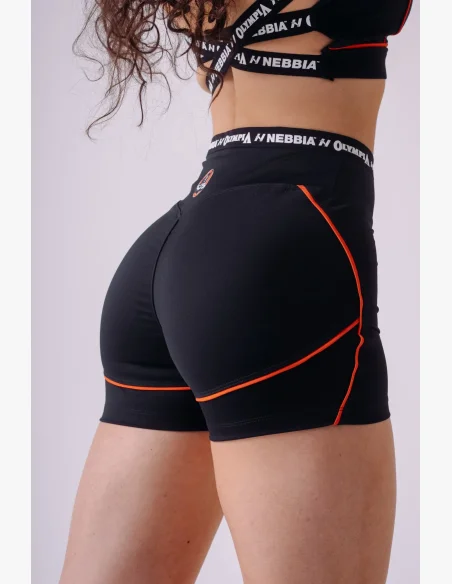 NEBBIA x Olympia High-Waist šortky černé