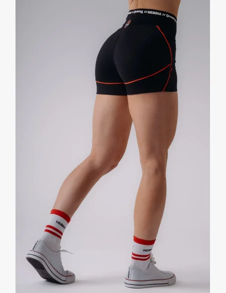NEBBIA x Olympia High-Waist šortky černé