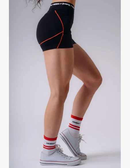 NEBBIA x Olympia High-Waist šortky černé