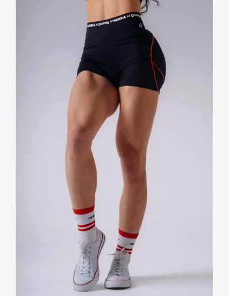 NEBBIA x Olympia High-Waist šortky černé