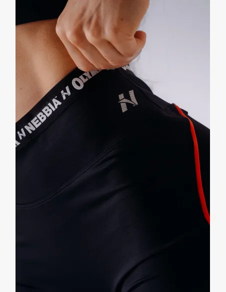 NEBBIA x Olympia High-Waist šortky černé