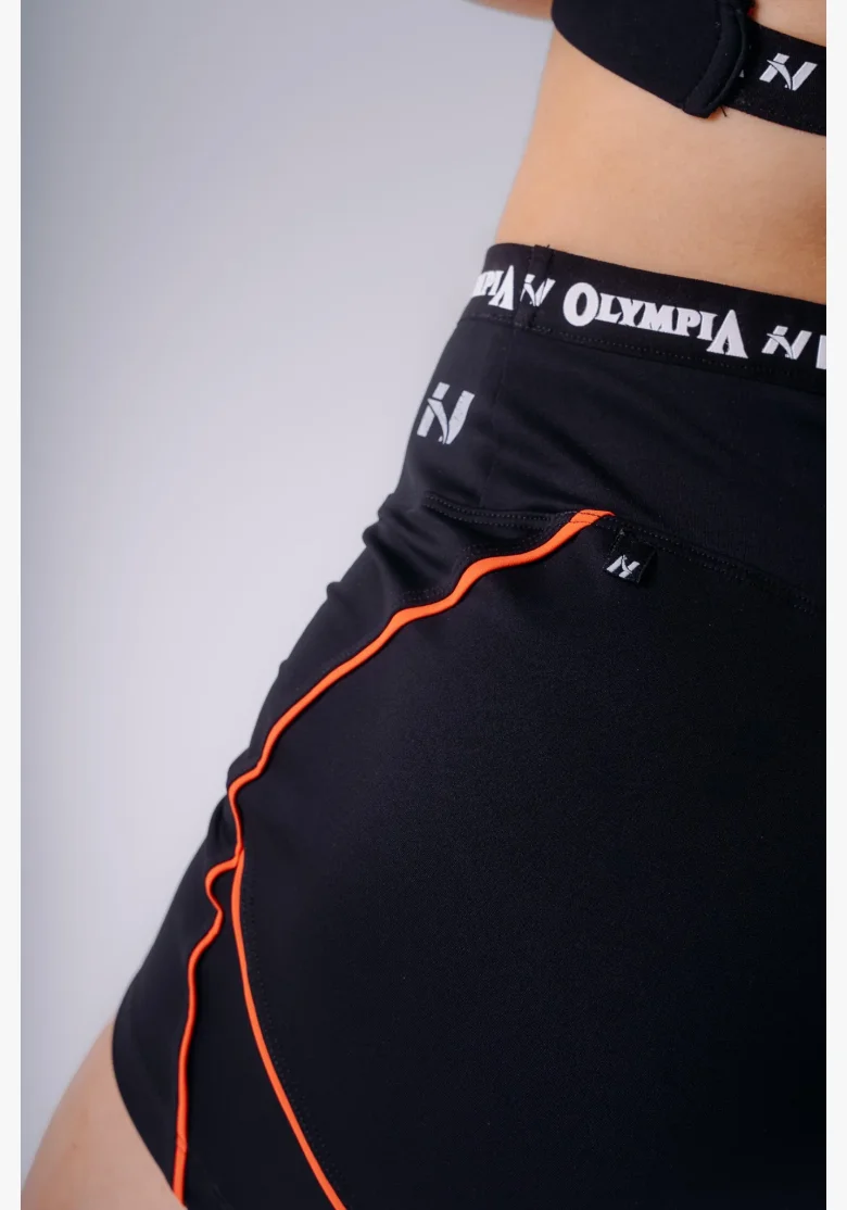 NEBBIA x Olympia High-Waist šortky černé